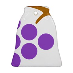 Fruit Grape Purple Bell Ornament (two Sides)