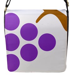 Fruit Grape Purple Flap Messenger Bag (s) by Mariart