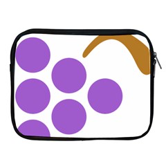 Fruit Grape Purple Apple Ipad 2/3/4 Zipper Cases by Mariart