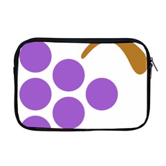 Fruit Grape Purple Apple Macbook Pro 17  Zipper Case by Mariart