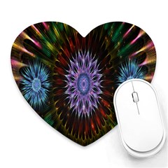 Flower Stigma Colorful Rainbow Animation Gold Space Heart Mousepads