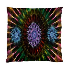 Flower Stigma Colorful Rainbow Animation Gold Space Standard Cushion Case (one Side) by Mariart