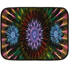 Flower Stigma Colorful Rainbow Animation Gold Space Double Sided Fleece Blanket (mini)  by Mariart