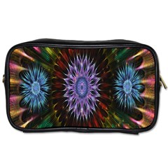 Flower Stigma Colorful Rainbow Animation Gold Space Toiletries Bags