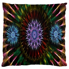 Flower Stigma Colorful Rainbow Animation Gold Space Large Cushion Case (one Side)