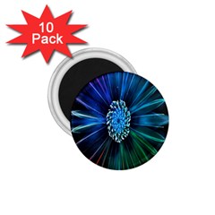 Flower Stigma Colorful Rainbow Animation Space 1 75  Magnets (10 Pack) 