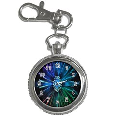 Flower Stigma Colorful Rainbow Animation Space Key Chain Watches by Mariart