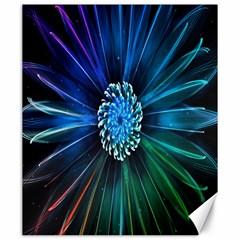 Flower Stigma Colorful Rainbow Animation Space Canvas 20  X 24  