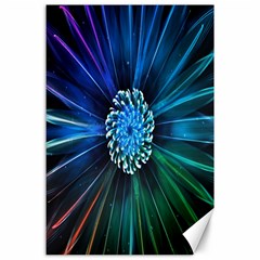 Flower Stigma Colorful Rainbow Animation Space Canvas 24  X 36 