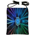 Flower Stigma Colorful Rainbow Animation Space Shoulder Sling Bags Front