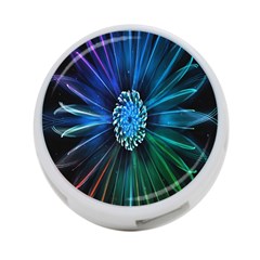 Flower Stigma Colorful Rainbow Animation Space 4-port Usb Hub (two Sides)  by Mariart