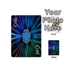 Flower Stigma Colorful Rainbow Animation Space Playing Cards 54 (mini)  by Mariart