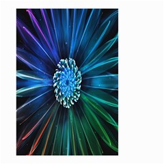 Flower Stigma Colorful Rainbow Animation Space Small Garden Flag (two Sides) by Mariart