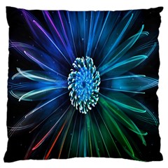 Flower Stigma Colorful Rainbow Animation Space Large Cushion Case (one Side) by Mariart