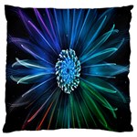 Flower Stigma Colorful Rainbow Animation Space Large Flano Cushion Case (Two Sides) Front