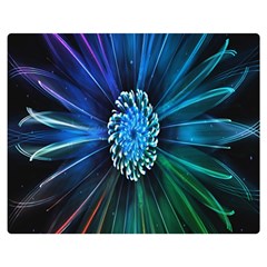 Flower Stigma Colorful Rainbow Animation Space Double Sided Flano Blanket (medium) 