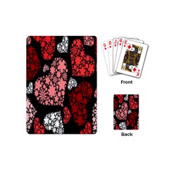 Floral Flower Heart Valentine Playing Cards (mini) 