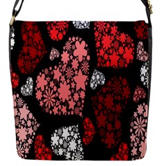 Floral Flower Heart Valentine Flap Messenger Bag (s)