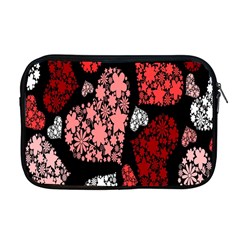 Floral Flower Heart Valentine Apple Macbook Pro 17  Zipper Case