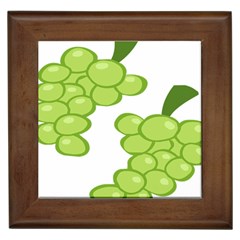 Fruit Green Grape Framed Tiles