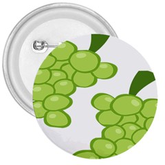 Fruit Green Grape 3  Buttons