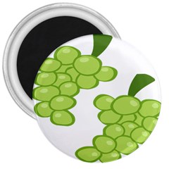 Fruit Green Grape 3  Magnets