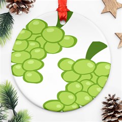 Fruit Green Grape Ornament (round)