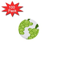 Fruit Green Grape 1  Mini Buttons (100 Pack) 