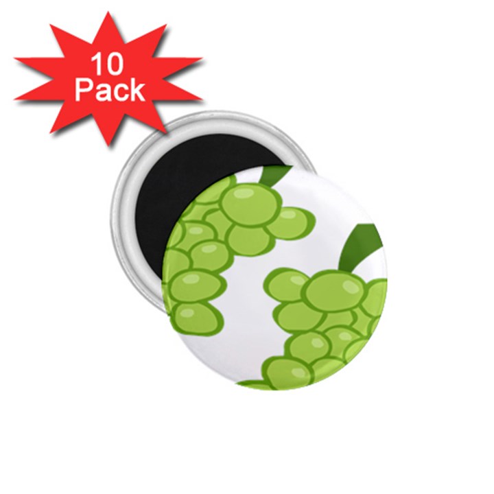 Fruit Green Grape 1.75  Magnets (10 pack) 