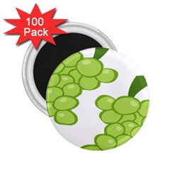 Fruit Green Grape 2 25  Magnets (100 Pack)  by Mariart