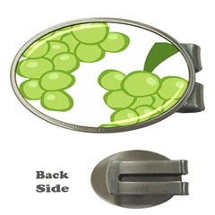 Fruit Green Grape Money Clips (oval)  by Mariart