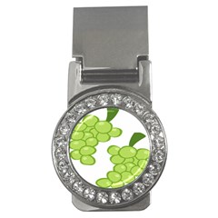 Fruit Green Grape Money Clips (cz)  by Mariart