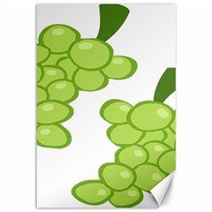 Fruit Green Grape Canvas 12  X 18  