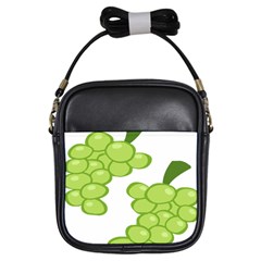 Fruit Green Grape Girls Sling Bags