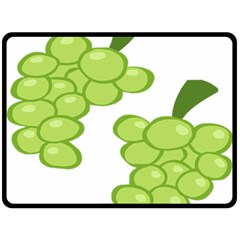 Fruit Green Grape Double Sided Fleece Blanket (large) 