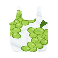 Fruit Green Grape Full Print Recycle Bags (m) 