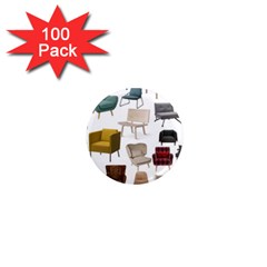 Furnitur Chair 1  Mini Magnets (100 Pack) 