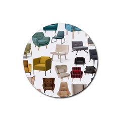 Furnitur Chair Rubber Coaster (round) 