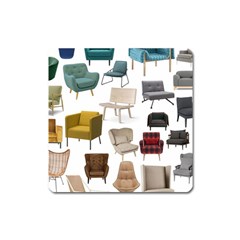 Furnitur Chair Square Magnet by Mariart