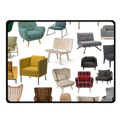 Furnitur Chair Double Sided Fleece Blanket (small) 