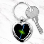 Gas Yellow Falling Into Black Hole Key Chains (Heart)  Front