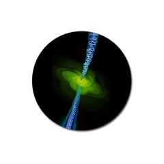 Gas Yellow Falling Into Black Hole Magnet 3  (round) by Mariart