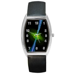 Gas Yellow Falling Into Black Hole Barrel Style Metal Watch by Mariart