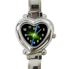 Gas Yellow Falling Into Black Hole Heart Italian Charm Watch by Mariart