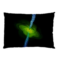 Gas Yellow Falling Into Black Hole Pillow Case