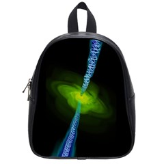 Gas Yellow Falling Into Black Hole School Bag (small) by Mariart