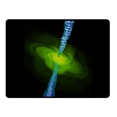 Gas Yellow Falling Into Black Hole Fleece Blanket (small) by Mariart