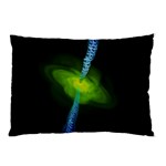 Gas Yellow Falling Into Black Hole Pillow Case (Two Sides) Front