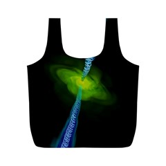 Gas Yellow Falling Into Black Hole Full Print Recycle Bags (m)  by Mariart