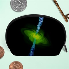 Gas Yellow Falling Into Black Hole Accessory Pouches (large)  by Mariart